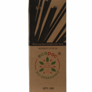 Long Black Straws